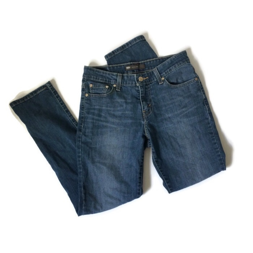 Levi's Mid Rise Skinny Medium Wash Denim Jeans